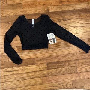 Spanx Sheer fashion top NWT